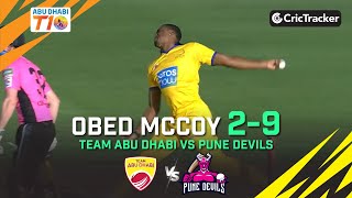 Team Abu Dhabi vs Pune Devils  Obed McCoy 29  Match 10  Abu Dhabi T10 League Season 4 [upl. by Emyaj332]