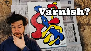 How to Varnish Your Painting with Krylon Kamar Varnish [upl. by Horvitz]