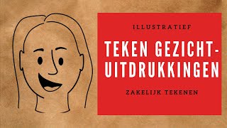 Teken gezichtsuitdrukkingen  zakelijk tekenen [upl. by Arualana]