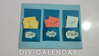 DIY calendar 🗓️ by craftyharshita9073 diy bestoutofwaste [upl. by Nagah]