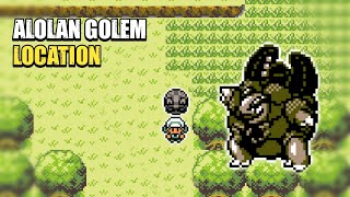 How to catch Alolan Golem  Pokemon Emerald Seaglass 30 [upl. by Alvord]