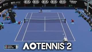 AO Tennis 2  Gael Monfils vs Matteo Berrettini Australian Open [upl. by Munniks]