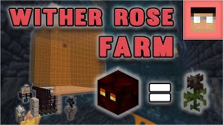 Fastest SpawnerBased AFK Wither Rose Farm 2500 roseshr  Minecraft Java Edition 116 [upl. by Zaid]