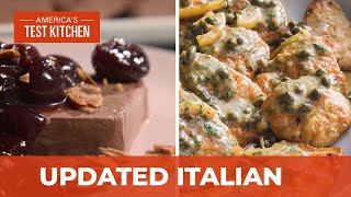 How to Make Updated Italian Classics Like Chicken Piccata and Chocolate Semifreddo [upl. by Eenattirb]