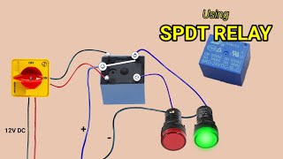 spdt relay working  how to use spdt relay  electricalteluguvideos spdtrelay electronics [upl. by Ahsenahs]