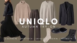 Uniqlo Autumn Try On  New In [upl. by Darom]