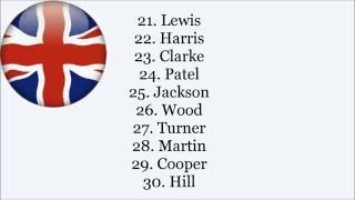 Top 100 British Surnames  Pronunciation© [upl. by Tham]