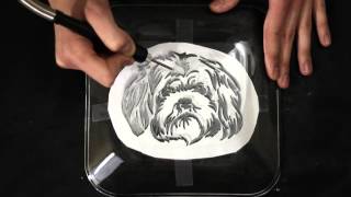 How To Engrave Images onto a Glass Plate [upl. by Nrehtak]