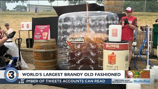 Mallards break record for worlds largest brandy old fashioned cocktail [upl. by Verdie179]