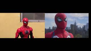 Marvels spiderman 2 fist bump scene stop motion [upl. by Barren]