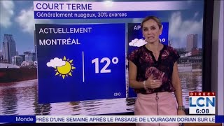 La Météo avec Marie Andrée Poulin 8 Sept 2019 [upl. by Atena346]