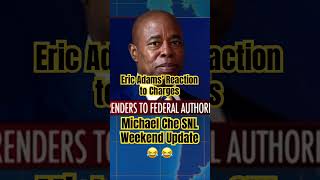 Mayor Eric Adams reaction to indictment SNL weekend update shorts snl michaelche weekendupdate [upl. by Iggam460]