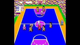 Fighting Basketball Arcade Longplay 1984 Paradise Co Ltd [upl. by Nefen]