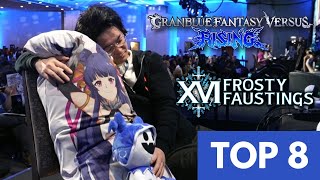 Frosty Faustings XVI 2024 GBVSR TOP 8 Katalina Charlotta Belial Lowain Vira Granblue Rising [upl. by Anawal40]