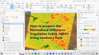 How to prepare the Normalized Difference Vegetation Index NDVI in ArcGIS Pro [upl. by Ajna]