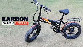 Karbon By EMotorad A Foldable Electric Fat Bicycle  Everything You Need To Know  InfoTalk [upl. by Novert]