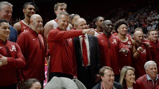 Alabama basketball reveals Final Four banner at open scrimmage [upl. by Faux]