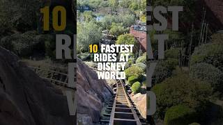 Top 10 Fastest Rides at Disney World rollercoaster [upl. by Ereveneug]