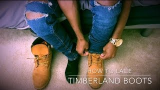 How To Lace Timberland Boots [upl. by Secilu274]