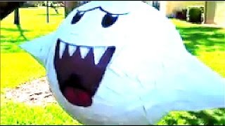 How To Make A Super Mario Brothers Boo Piñata [upl. by Oinigih]