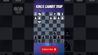 Kings Gambit Trap chess chessgambit chessopenings chesstricks [upl. by Ayardna]