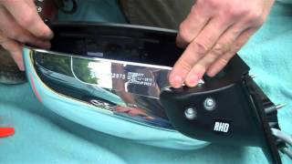 How to change mirror glass in Nissan Navara D40 pickup Wing Mirror [upl. by Dlopoel387]