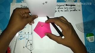 pentagonal pyramid projection  projection of solid  solid drawing youlearnengineeringdrawing [upl. by Anirtal815]