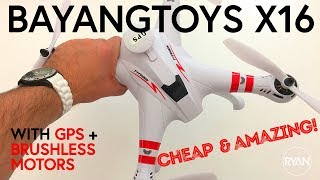 BAYANGTOYS X16 GPS Drone  NEW PILOT REVIEW [upl. by Saxe585]