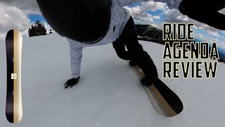 Ride Agenda Snowboard Review [upl. by Onibag]