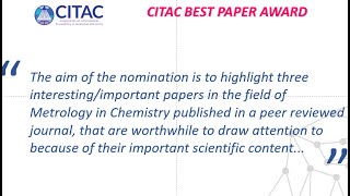 CITAC 2020 Best Paper Award Lectures [upl. by Rogers]