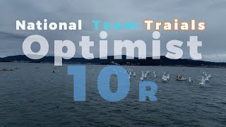 Optimist National team trials 2024 10R [upl. by Gamin]