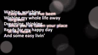 Uriah Heep Easy livin Lyrics [upl. by Ovid]