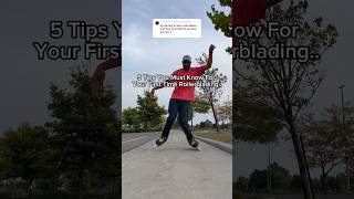 5 Beginner Skater Tips 🔥😱 rollerblading summervibes shorts [upl. by Laerol]