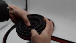 3M Self adhesive Back Tape Rubber Seal Strip For Auto Windshield Weatherstrip [upl. by Kial712]