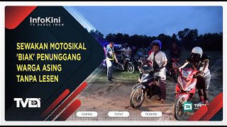 Sewakan Motosikal Biak Penunggang Warga Asing Tanpa Lesen [upl. by Medwin461]