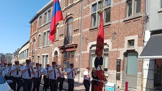 Arrivée des anciens Arquebusiers Visétois à leurs enclos  250623 [upl. by Ysus986]