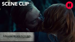 Shadowhunters  Season 2 Episode 14 Clary Kisses Jace  Freeform [upl. by Rento]