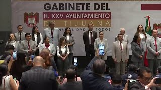 Alcalde electo de Tijuana presenta al gabinete de su próxima administración [upl. by Trevah]