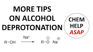 more details on making alkoxides by alcohol deprotonation [upl. by Lebaron]