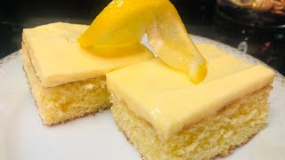 Limun kocke  Osvježavajući kolač od limuna  Lemon cake 🍋 [upl. by Airdnazxela]