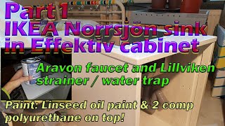 IKEA Norrsjon sink and Effektiv cabinet put together part1 of 3 [upl. by Ecyned38]