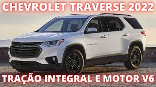 MELHOR SUV MÉDIO LANÇAMENTO CHEVROLET TRAVERSE 2022 [upl. by Nylear619]