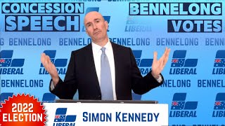 Simon Kennedy CONCESSION SPEECH 2022 Election [upl. by Anez]