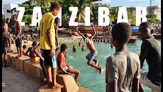 Zanzibar  Forodhani divers [upl. by Dorraj]