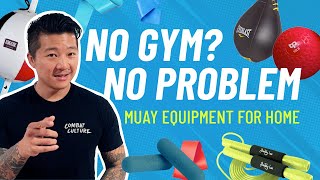 Everything You Need to Train Muay Thai at Home  Home Gym Setup Part 1 [upl. by Atiniuq]