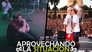 APROVECHANDO LA SITUACIÓN  Batalla De Gallos  Rap [upl. by Yrdua]