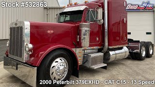 2000 PETERBILT 379EXHD  532863  SOLD [upl. by Materi]