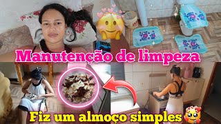 MANUTENÇÃO DE LIMPEZA DO LAR 🏠ALMOÇO SIMPLES E GOSTOSOUSEI A FRITADEIRA ELÉTRICA [upl. by Kablesh]