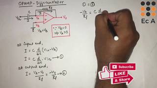 36 OPAMP as Differentiator [upl. by Shaper]