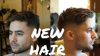 Modern Fringe Haircut  Easy Mens Summer Hairstyle 2018 [upl. by Coyle267]